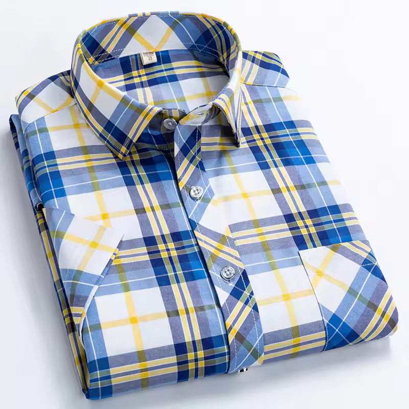Men's Casual Printed Half Sleeve Shirt - Multicolor | HSS-43