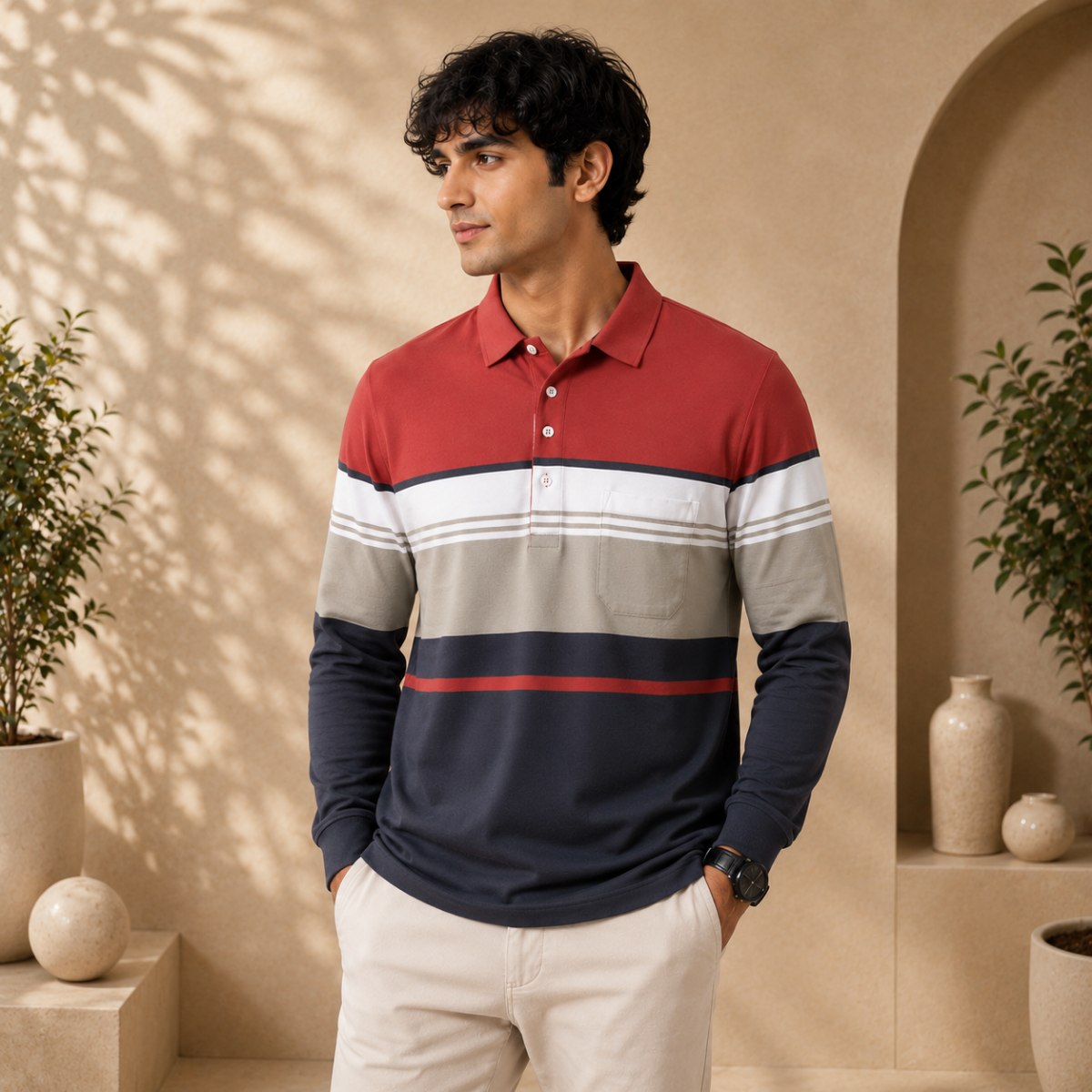 Men’s Stylish Polo T-Shirt for Smart Casual Look | C-03