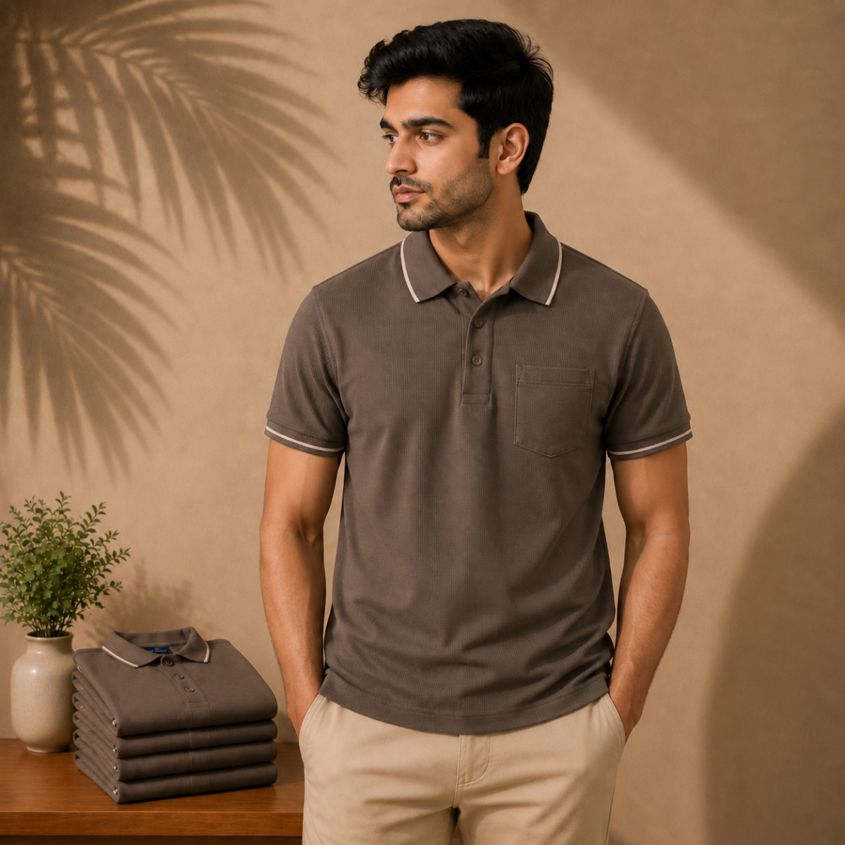 Men’s Stylish Polo T-Shirt for Smart Casual Look | C-04