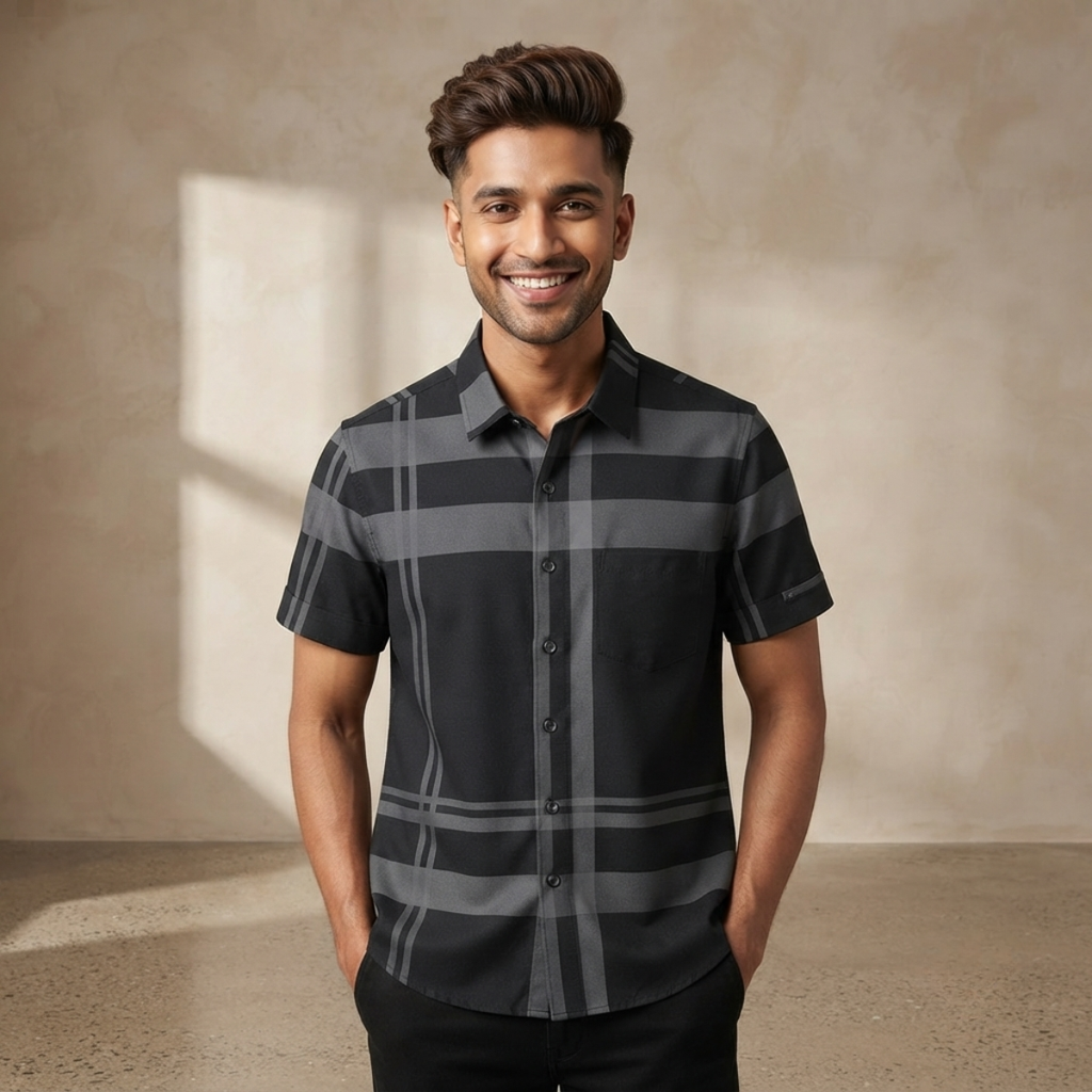 Men's Premium Striped Shirt | Stylish, Comfortable & Perfect for Everyday Wear | HSS-17