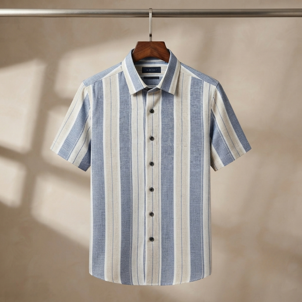 Men's Premium Striped Shirt | Stylish, Comfortable & Perfect for Everyday Wear | HSS-15