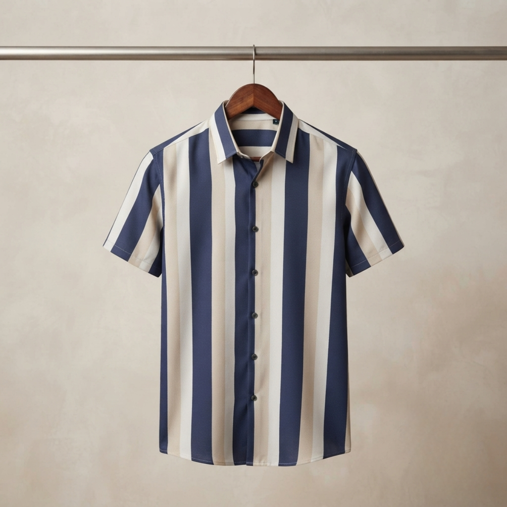 Men's Premium Striped Shirt | Stylish, Comfortable & Perfect for Everyday Wear | HSS-13