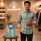 3 Formal Full Sleeve Printed Shirt For Men ( P6 )