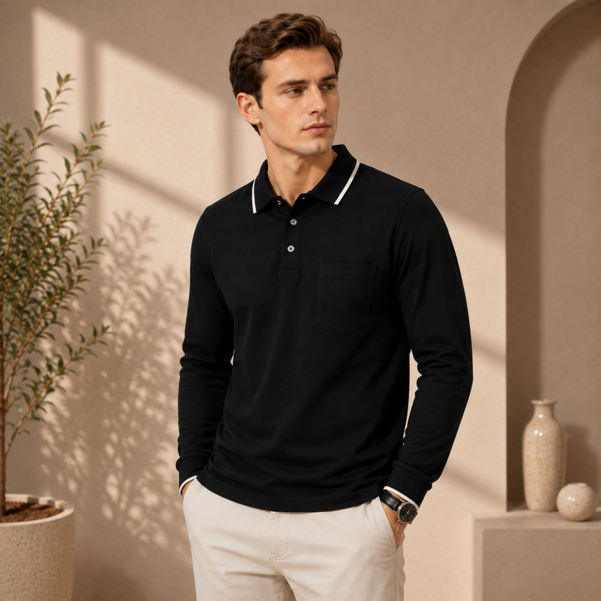 Men’s Stylish Polo T-Shirt for Smart Casual Look | C-08