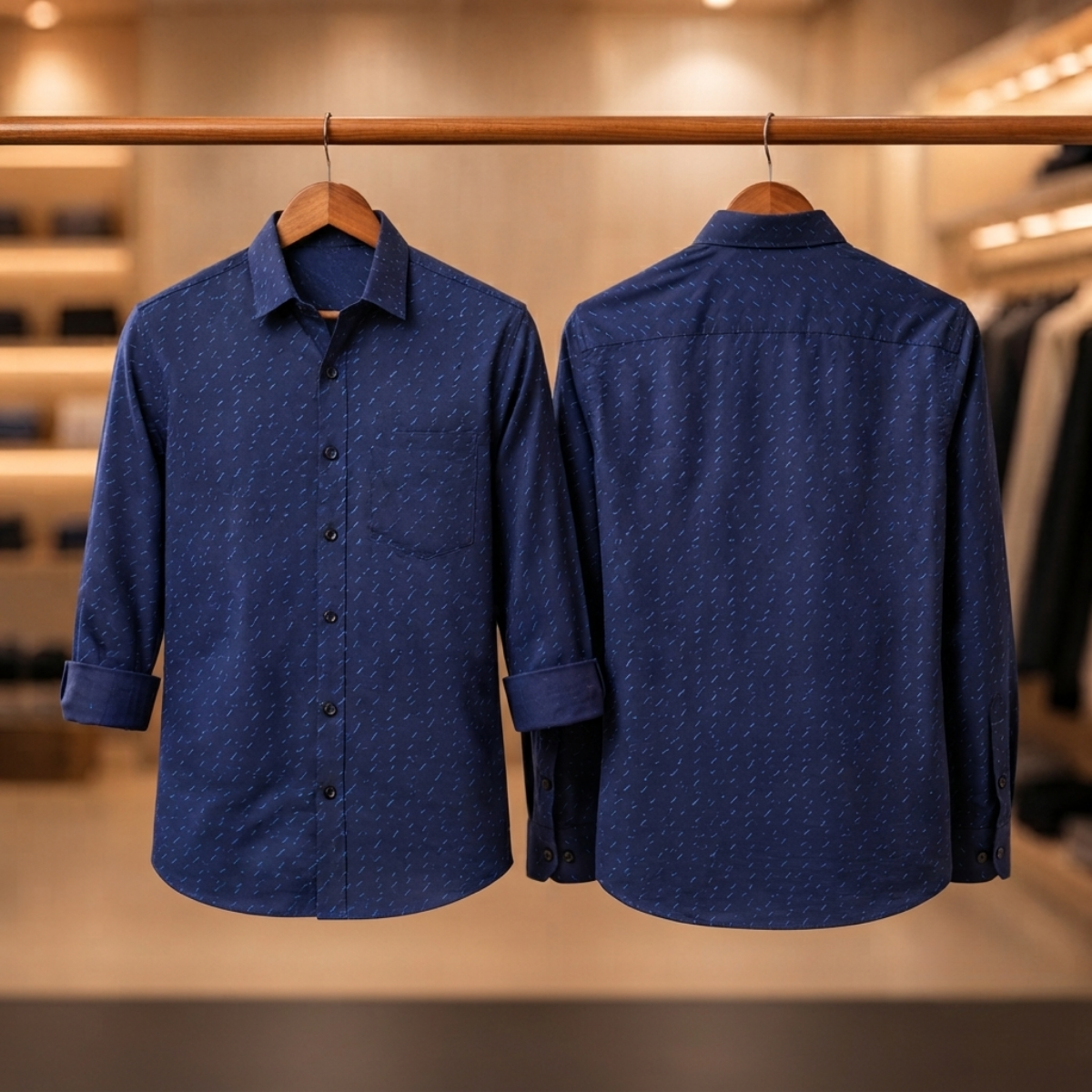 3 Formal Full Sleeve Printed Shirt For Men ( P8 )