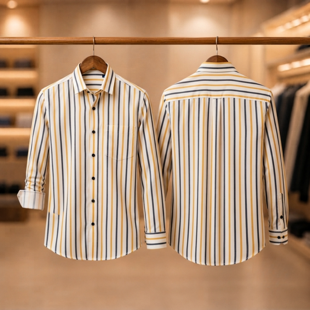 3 Formal Full Sleeve Printed Shirt For Men ( P9 )