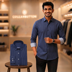 3 Formal Full Sleeve Printed Shirt For Men ( P10 )