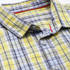 Premium Cotton Blue and Yellow Checked Shirt – Casual & Office Wear | CS-05