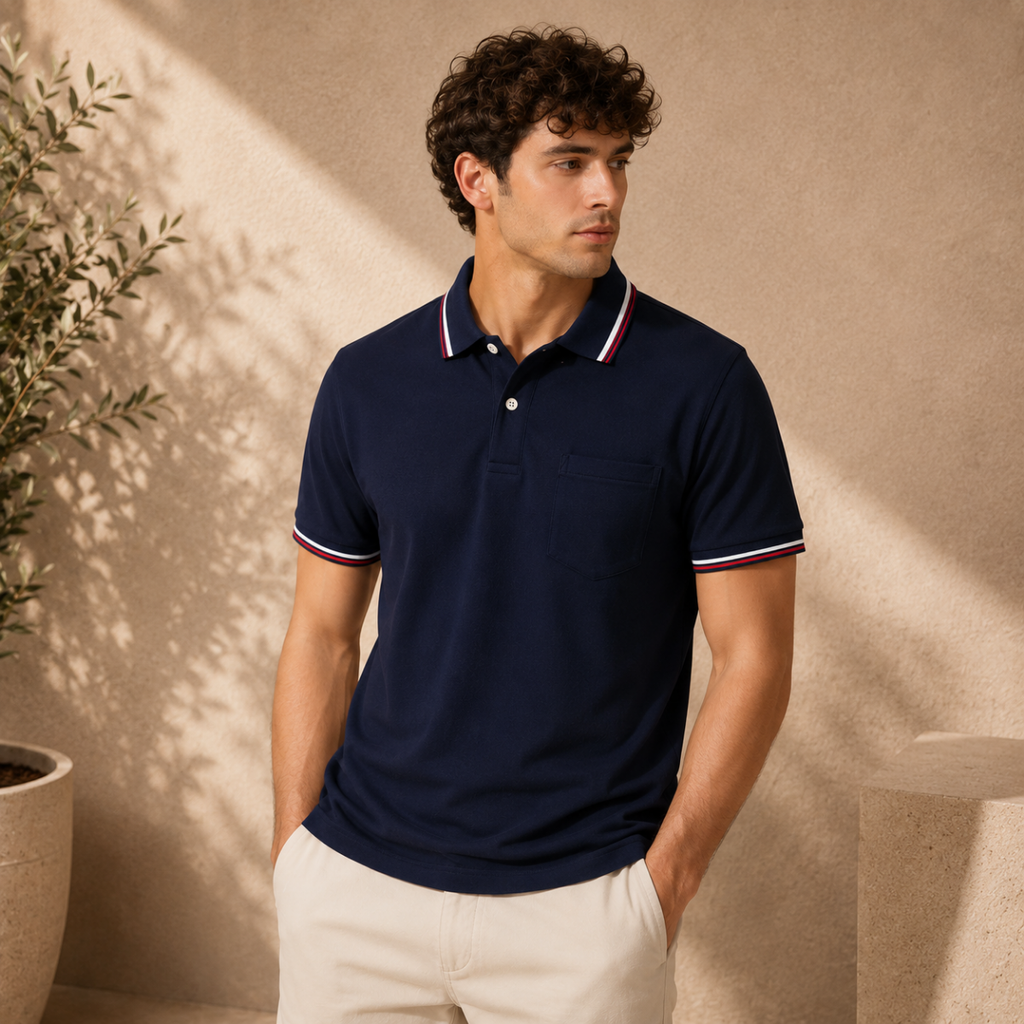 Men’s Stylish Polo T-Shirt for Smart Casual Look | C-12