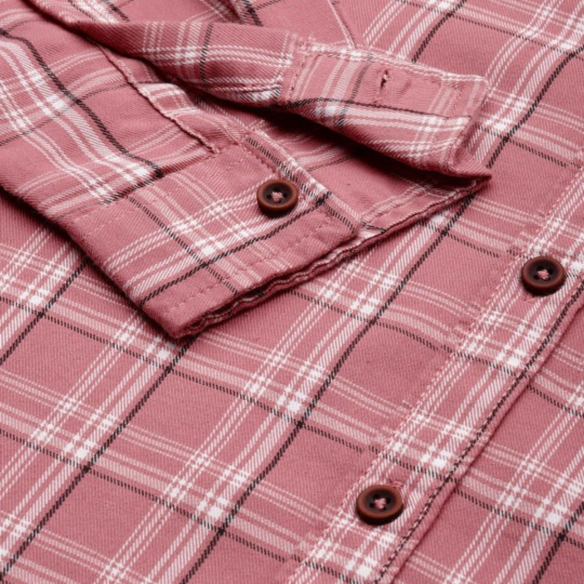 Premium Cotton Pink and White Checked Shirt – Casual & Office Wear |CS-06