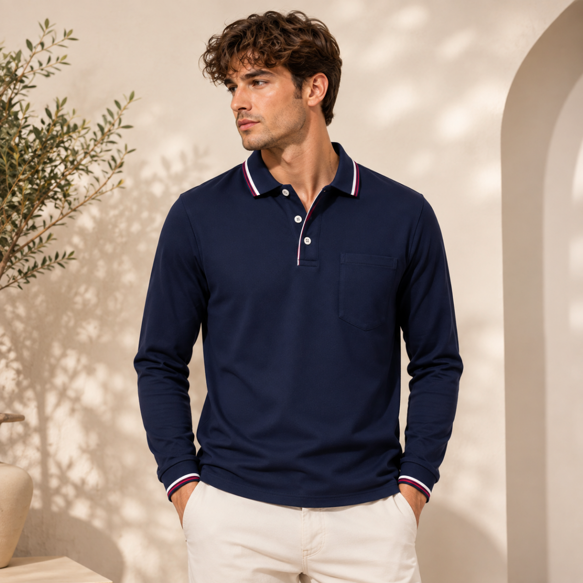 Men’s Stylish Polo T-Shirt for Smart Casual Look | C-12