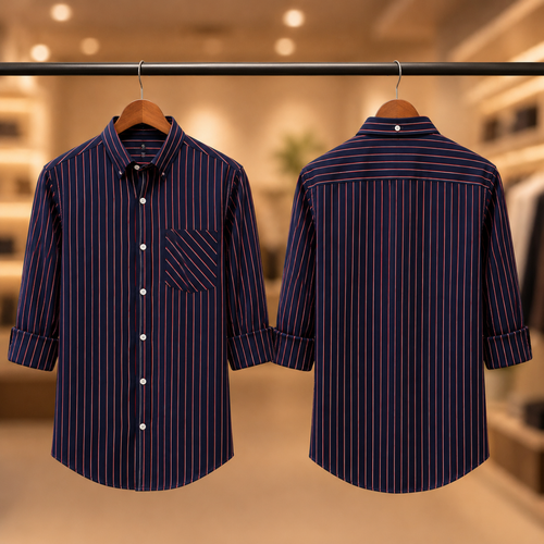 3 Formal Full Sleeve Printed Shirt For Men ( P12 )