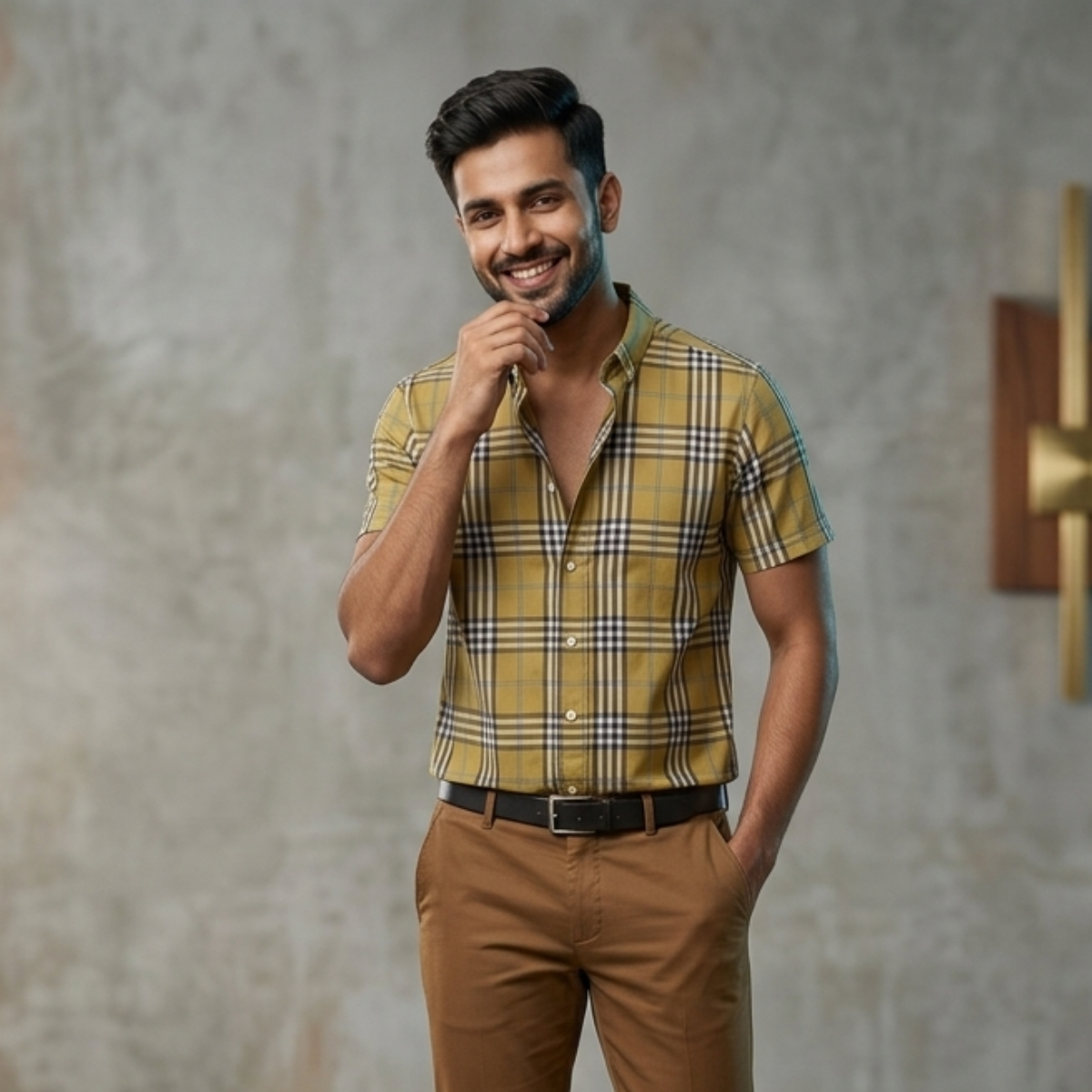 Men's Premium Checked Shirt | Stylish, Comfortable & Perfect for Everyday Wear | FSS-34