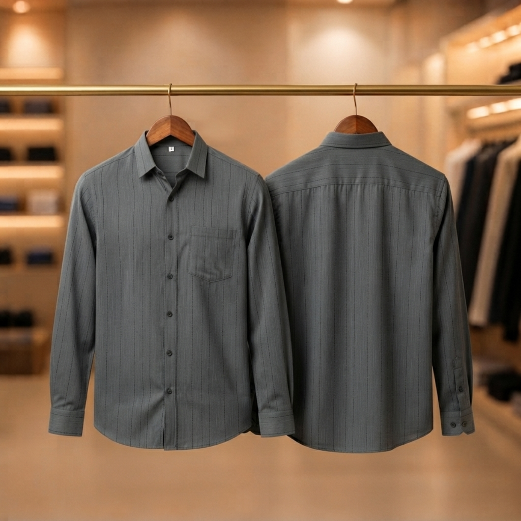3 Formal Full Sleeve Printed Shirt For Men ( P14 )