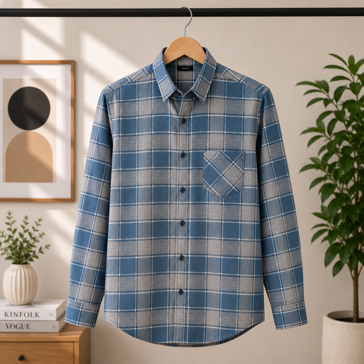Men's Premium Checked Shirt | Stylish, Comfortable & Perfect for Everyday Wear