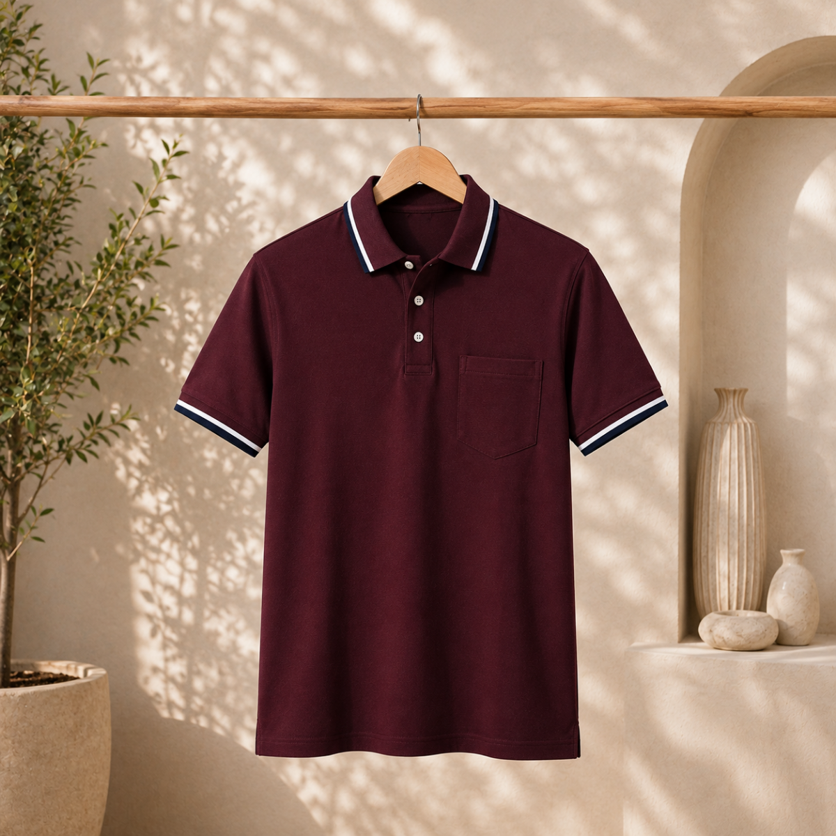 Men’s Stylish Polo T-Shirt for Smart Casual Look | C-15