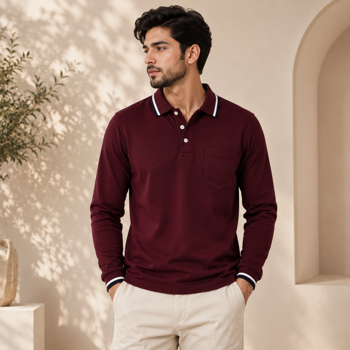 Men’s Stylish Polo T-Shirt for Smart Casual Look | C-15