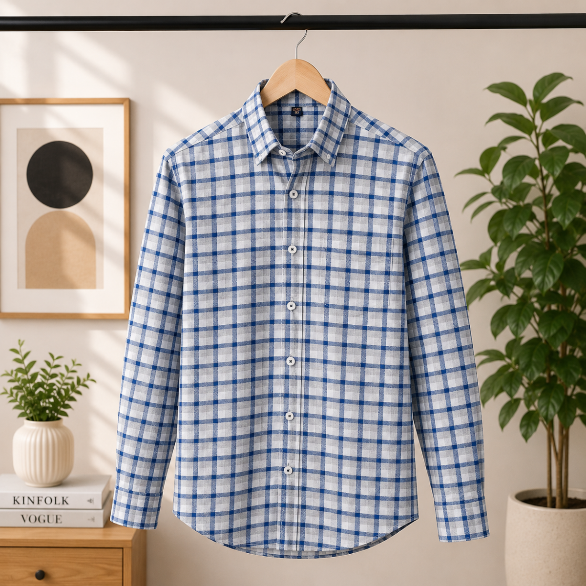 Men's Premium Checked Shirt | Stylish, Comfortable & Perfect for Everyday Wear
