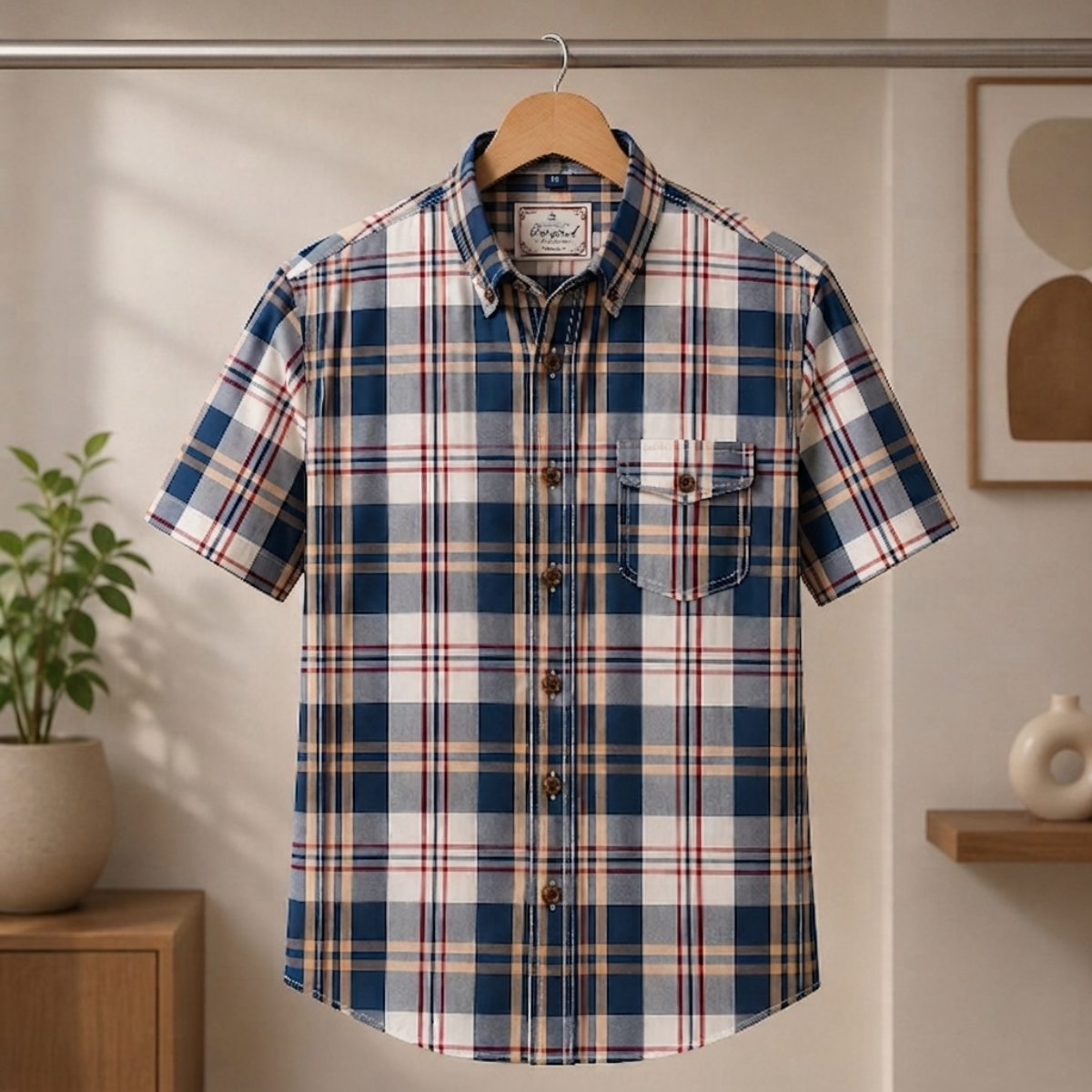 Men's Premium Checked Shirt | Stylish, Comfortable & Perfect for Everyday Wear  | FSS-33