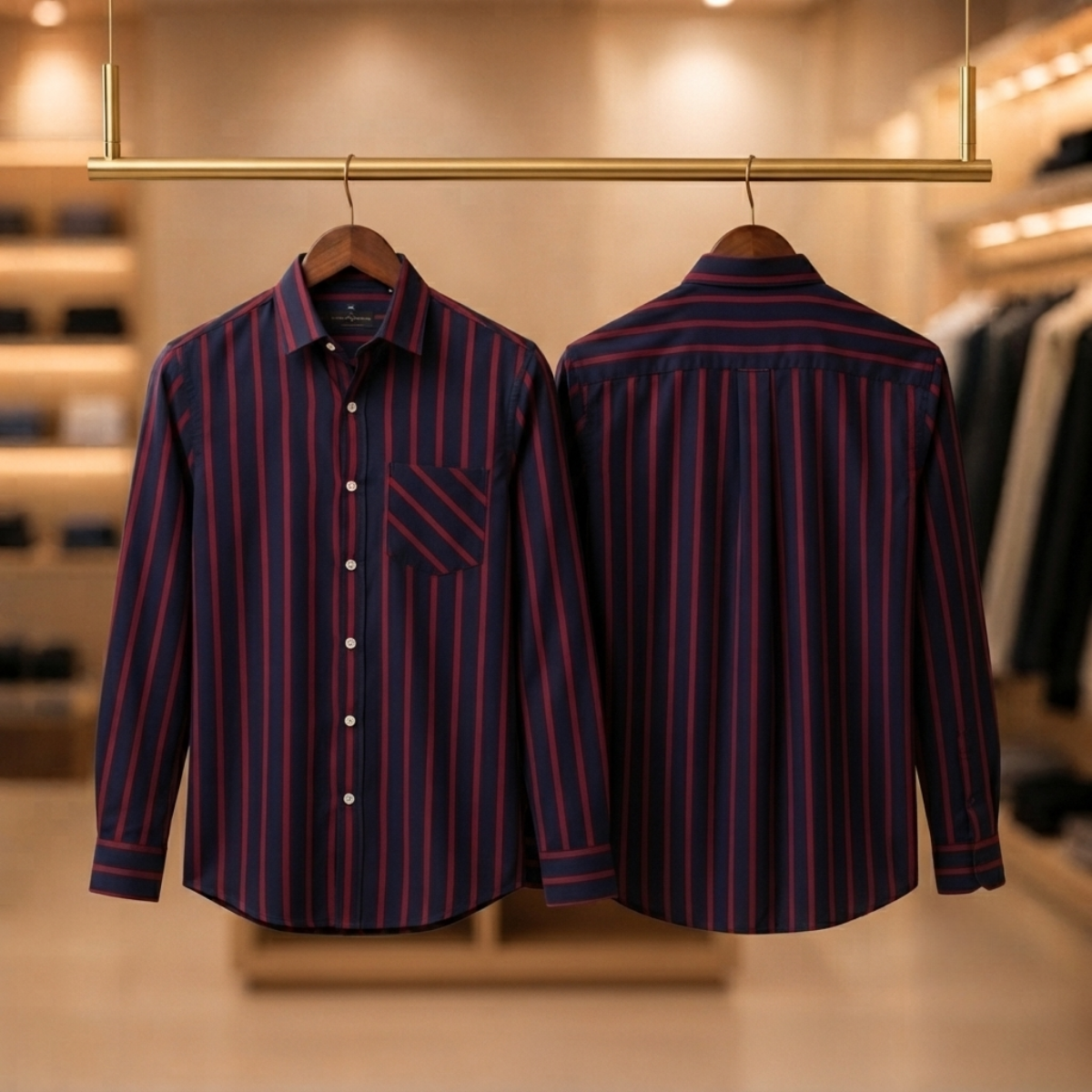 3 Formal Full Sleeve Printed Shirt For Men ( P17 )