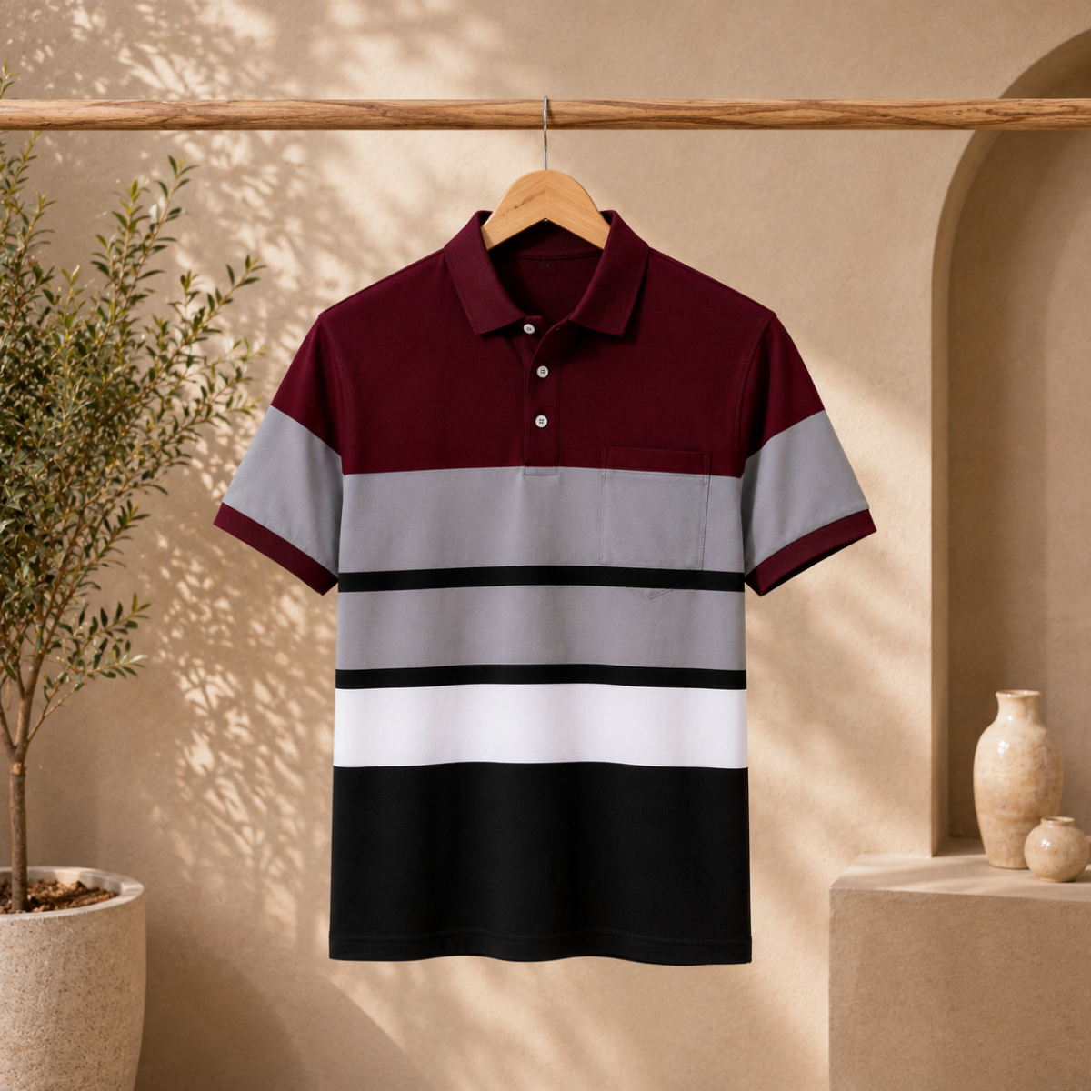 Men’s Stylish Polo T-Shirt for Smart Casual Look | C-16