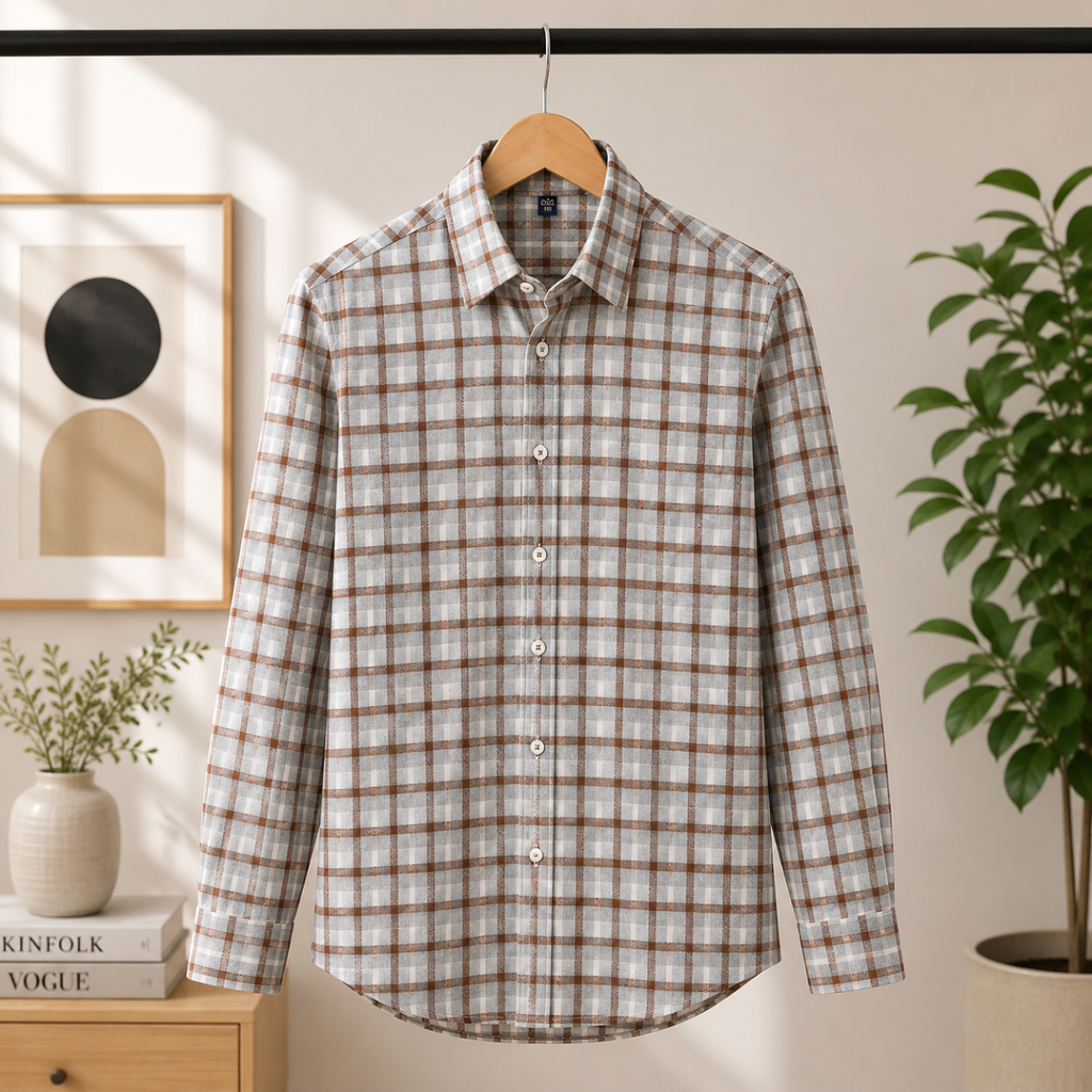 Men's Premium Checked Shirt | Stylish, Comfortable & Perfect for Everyday Wear