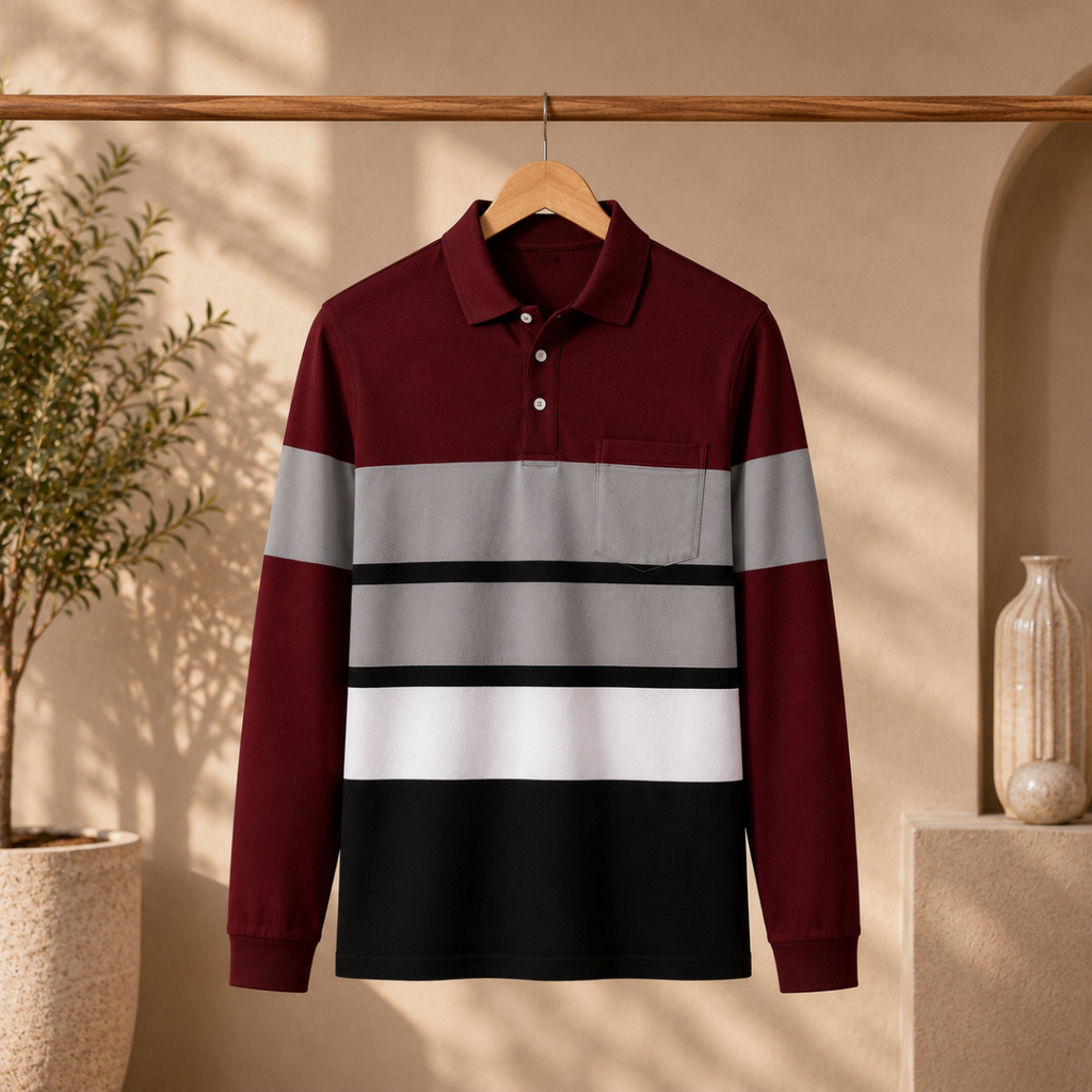 Men’s Stylish Polo T-Shirt for Smart Casual Look | C-16