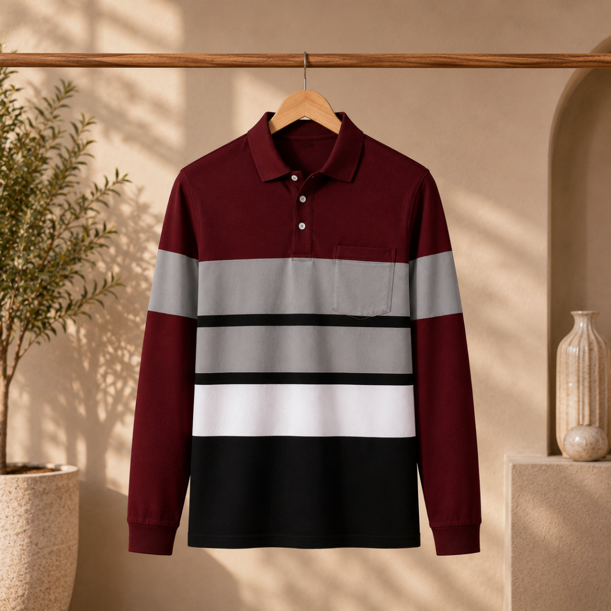 Men’s Stylish Polo T-Shirt for Smart Casual Look | C-16