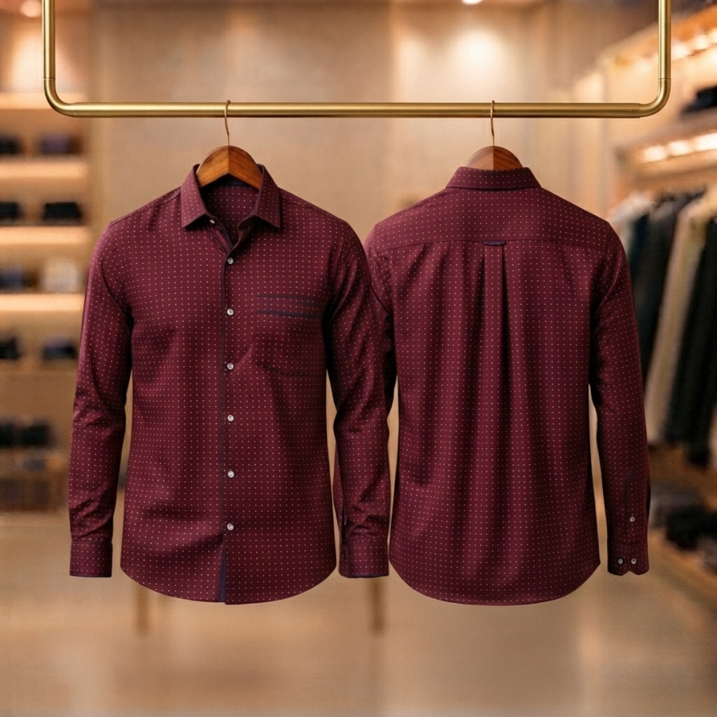 3 Formal Full Sleeve Printed Shirt For Men ( P19 )
