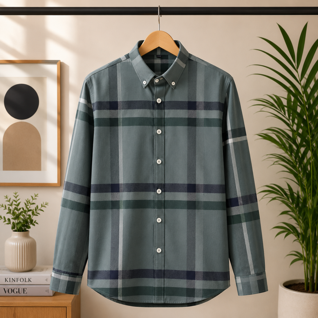 Men's Checked Full Sleeve Shirt - Multicolor | FSS-49