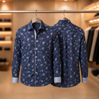 3 Formal Full Sleeve Printed Shirt For Men ( P23 )