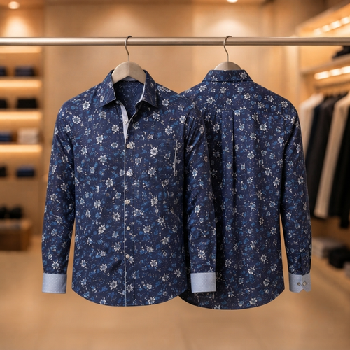 3 Formal Full Sleeve Printed Shirt For Men ( P23 )