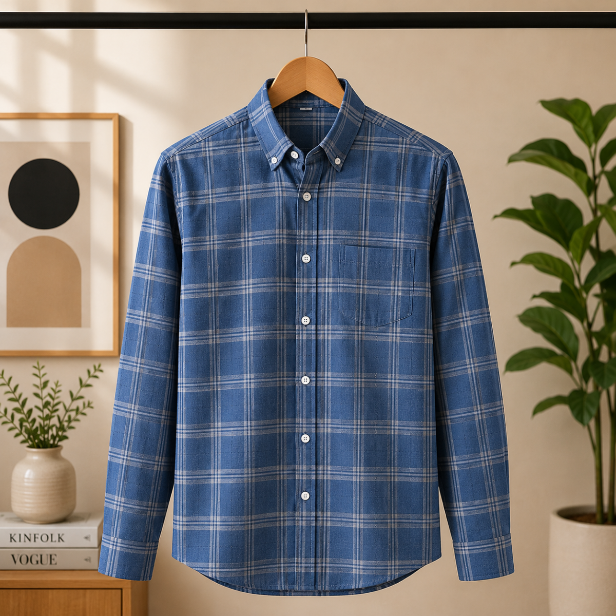 Men's Checked Full Sleeve Shirt - Multicolor | FSS-53