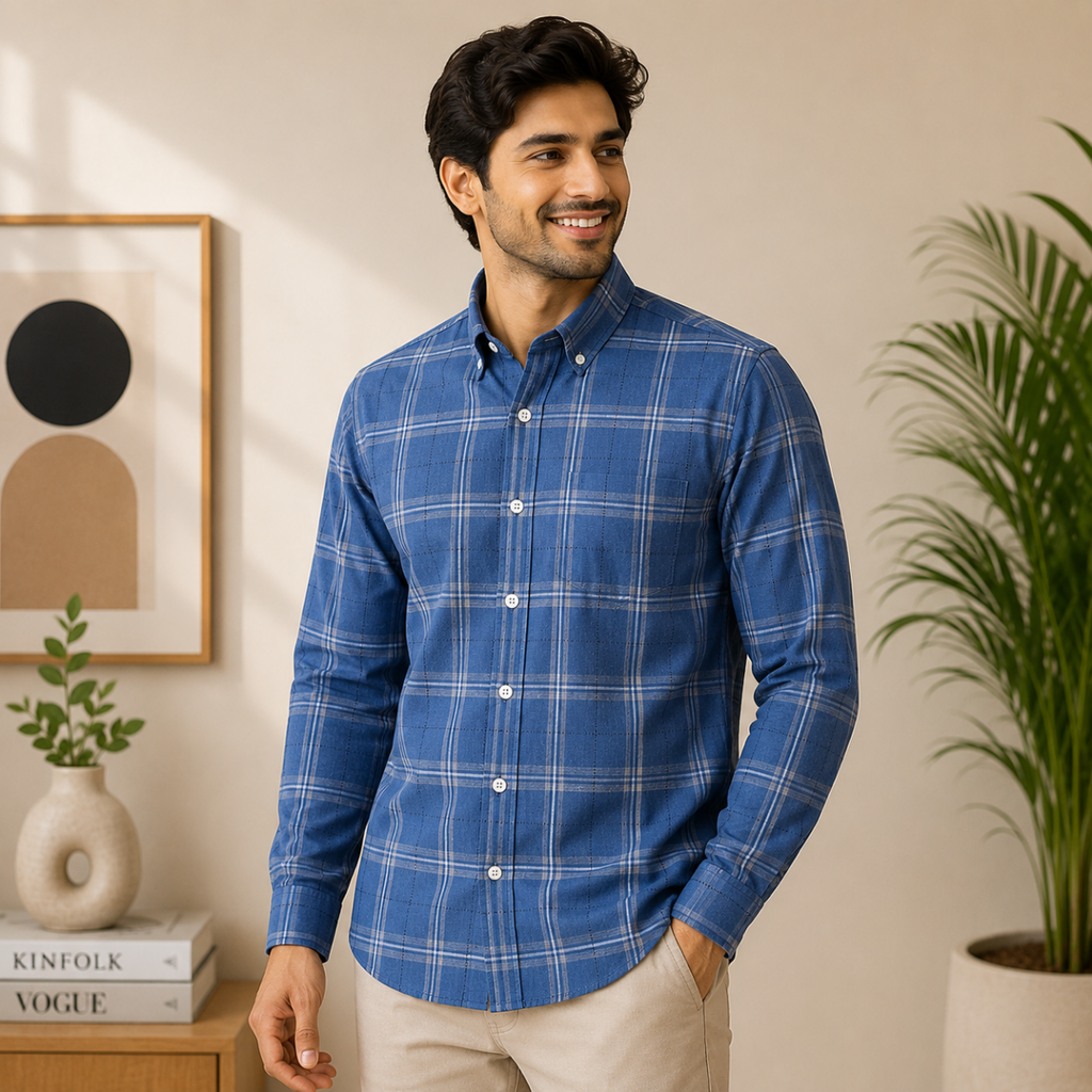 Men's Premium Checked Shirt | Stylish, Comfortable & Perfect for Everyday Wear  | FSS-28