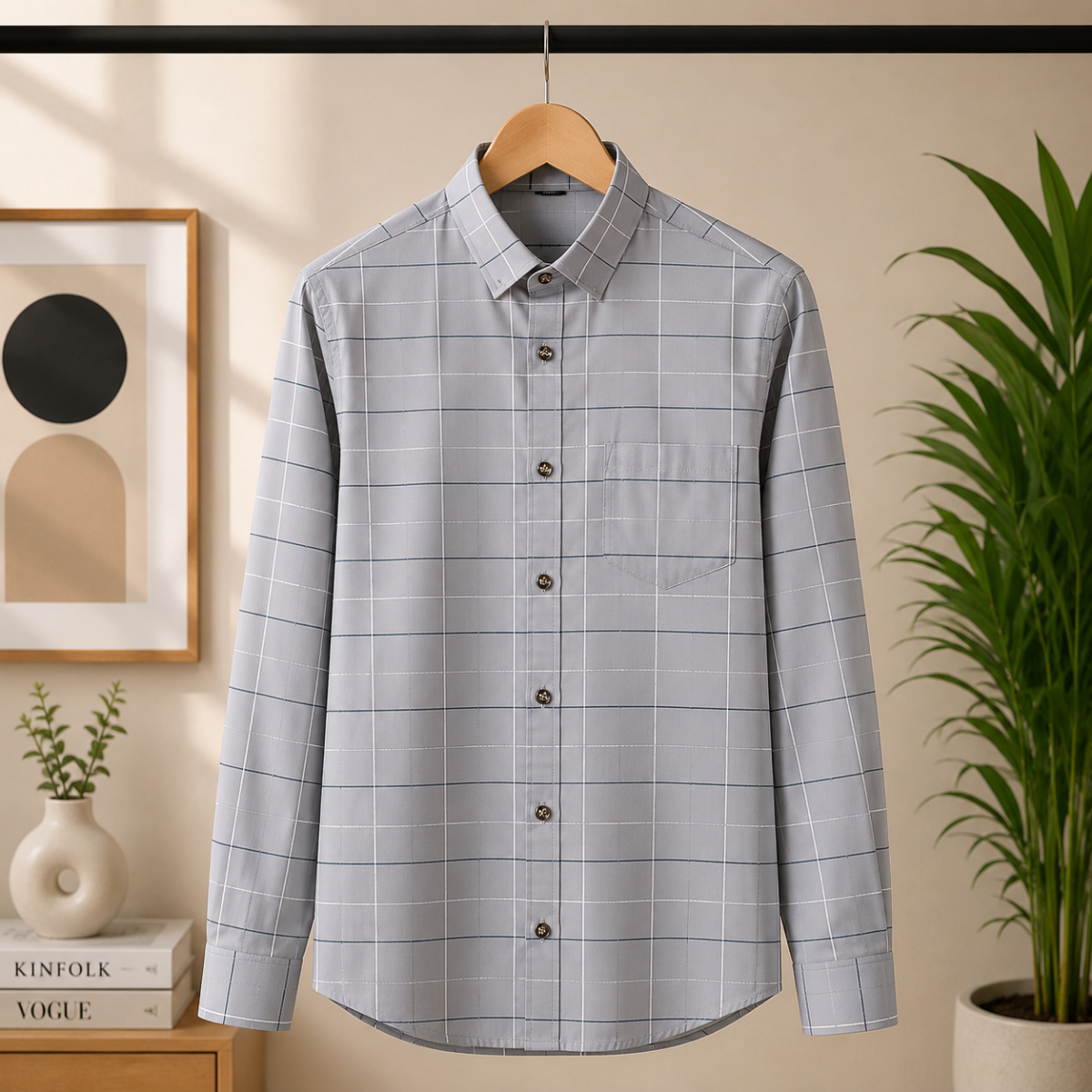 Men's Checked Full Sleeve Shirt - Multicolor | FSS-63