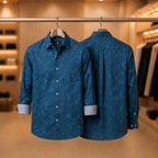 3 Formal Full Sleeve Printed Shirt For Men ( P24 )