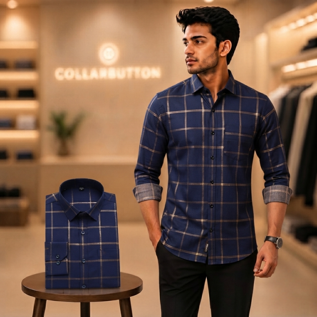 3 Formal Full Sleeve Printed Shirt For Men ( P3 )