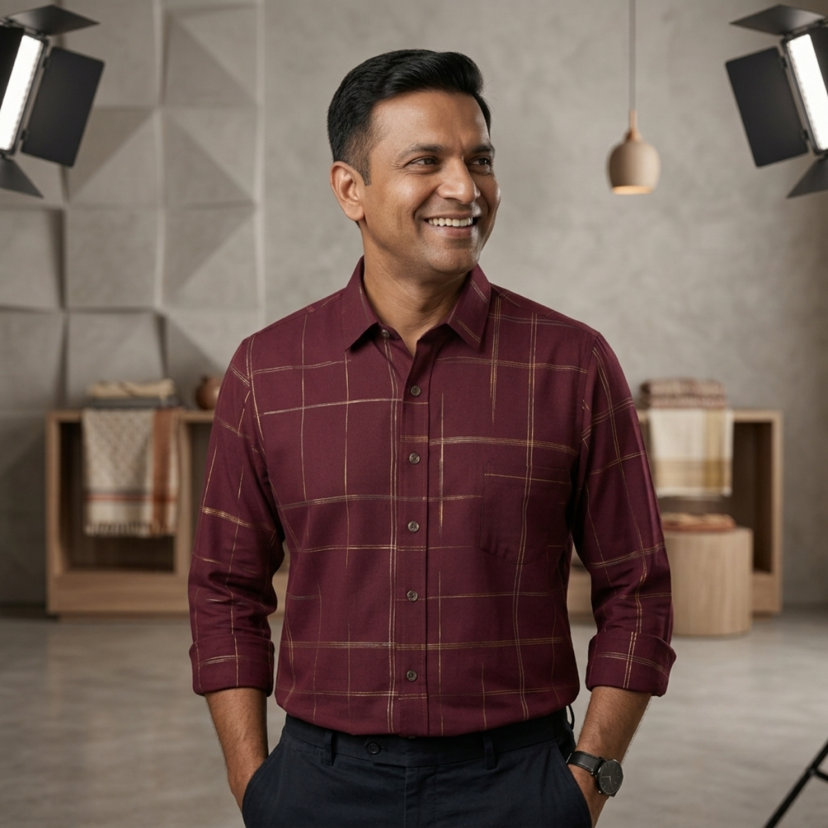Men's Premium Checked Shirt | Stylish, Comfortable & Perfect for Everyday Wear  | FSS-5