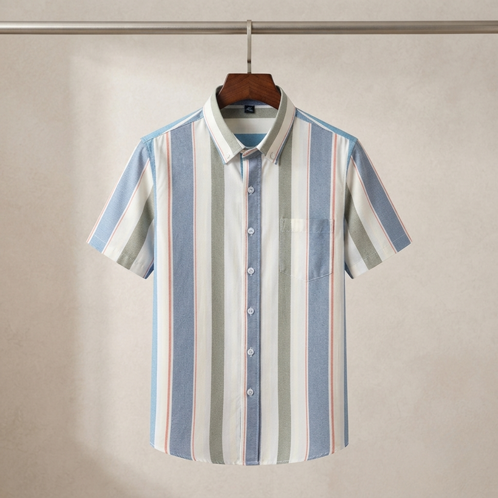 Men's Premium Striped Shirt | Stylish, Comfortable & Perfect for Everyday Wear | HSS-28