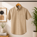 Men's Checked Half Sleeve Shirt - Multicolor | HSS-8
