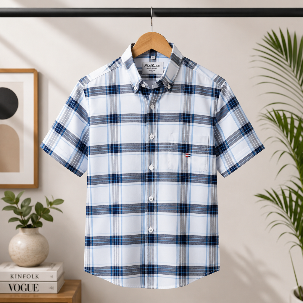 Men's Premium Checked Shirt | Stylish, Comfortable & Perfect for Everyday Wear | HSS-42