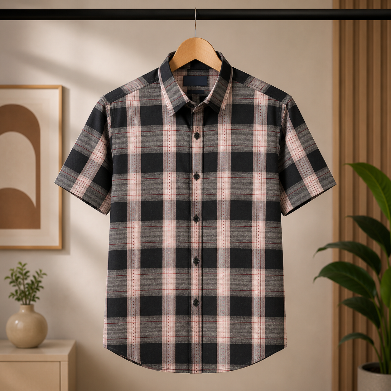 Men's Premium Checked Shirt | Stylish, Comfortable & Perfect for Everyday Wear | HSS-16