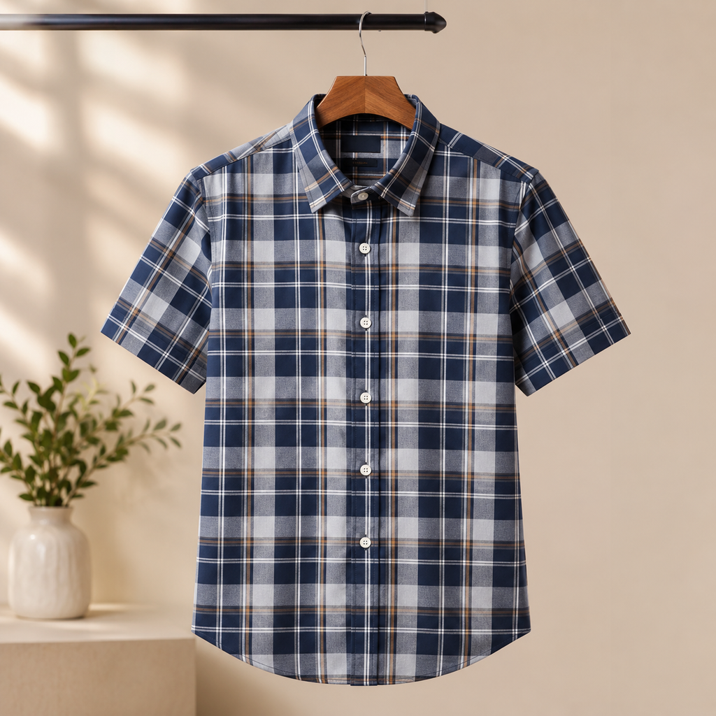 Men's Premium Checked Shirt | Stylish, Comfortable & Perfect for Everyday Wear  | HSS-14