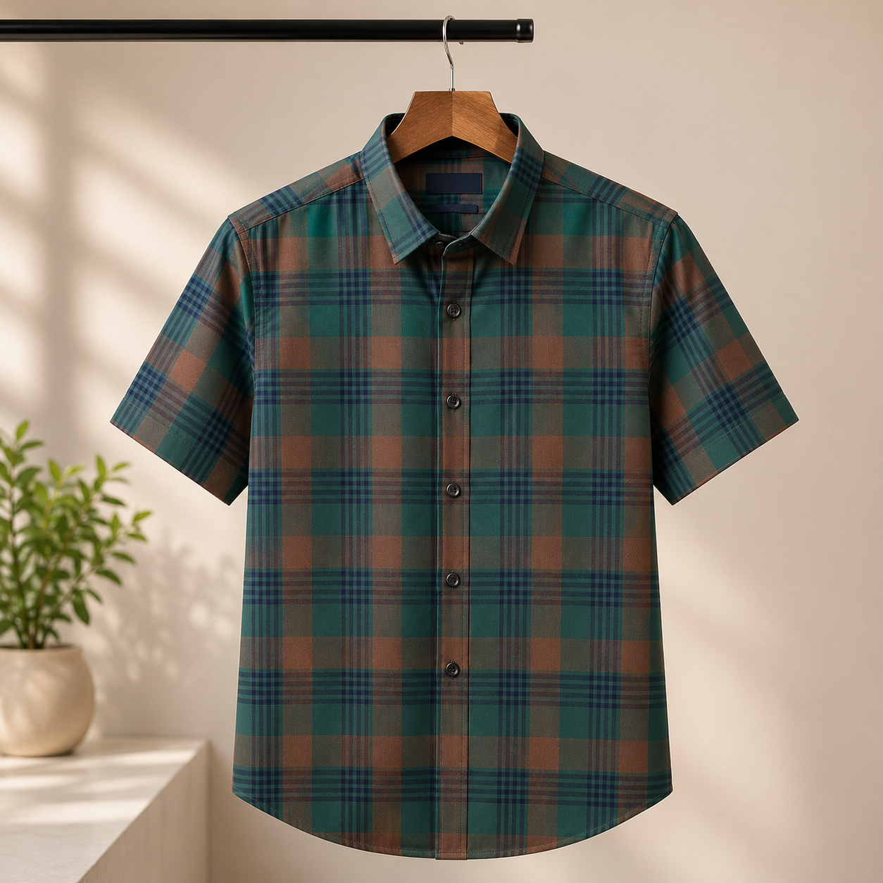 Men's Premium Checked Shirt | Stylish, Comfortable & Perfect for Everyday Wear  | HSS-12
