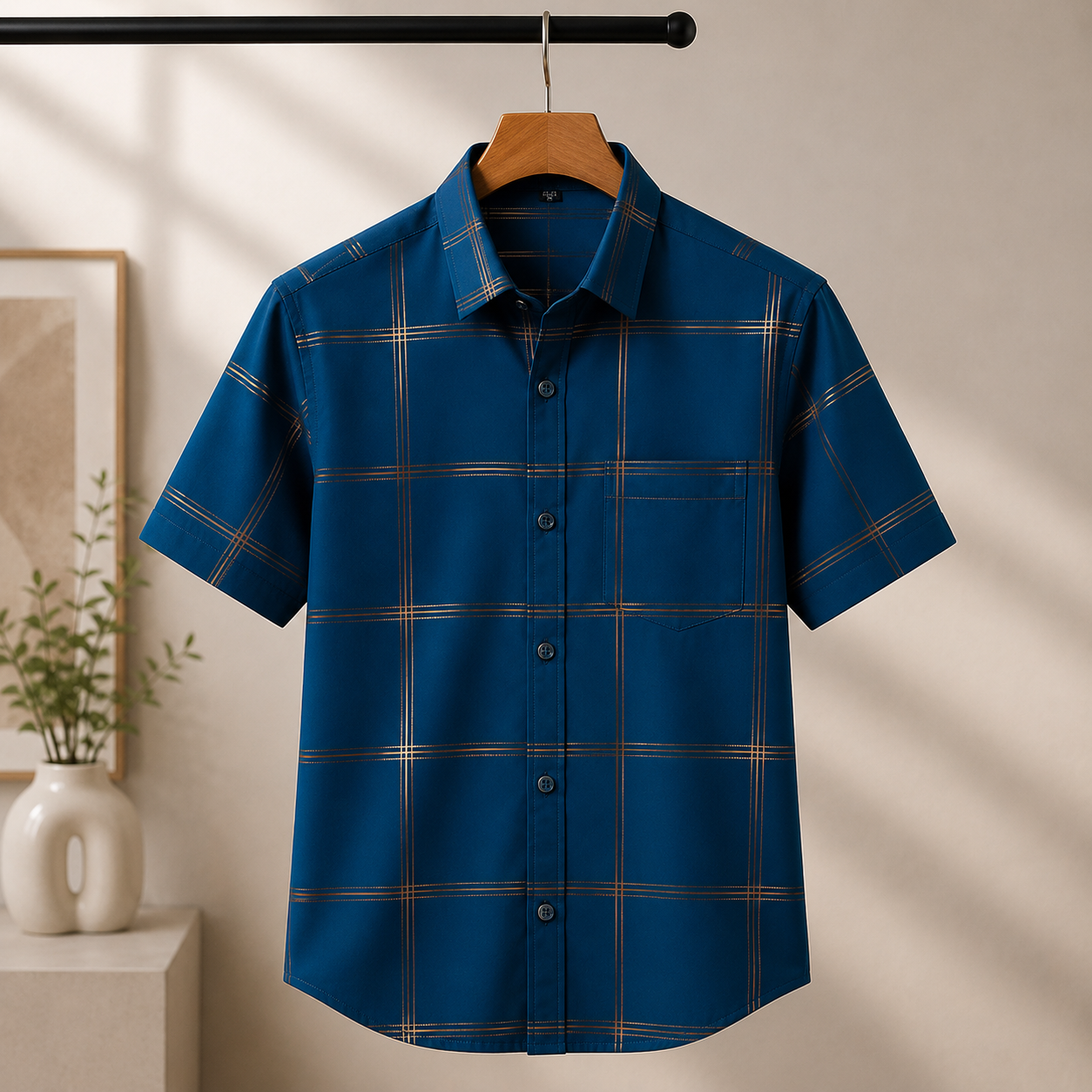 Men's Premium Checked Shirt | Stylish, Comfortable & Perfect for Everyday Wear  | HSS-25