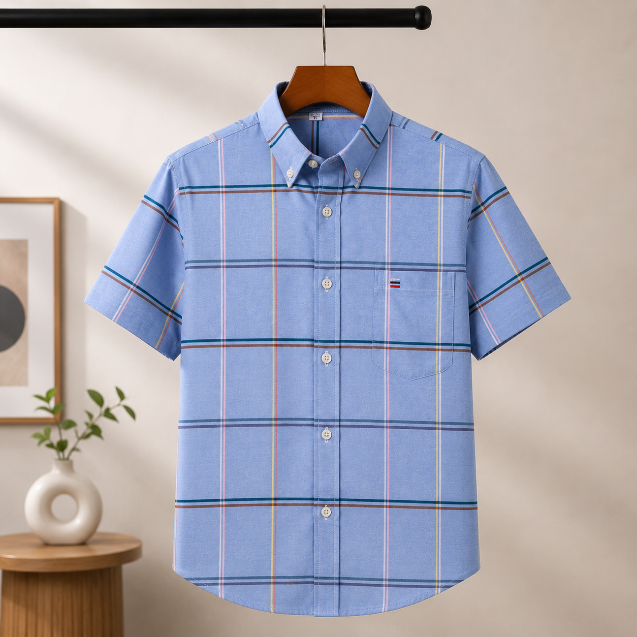 Men's Premium Checked Shirt | Stylish, Comfortable & Perfect for Everyday Wear  | HSS-22