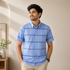 Men's Premium Checked Shirt | Stylish, Comfortable & Perfect for Everyday Wear  | HSS-22