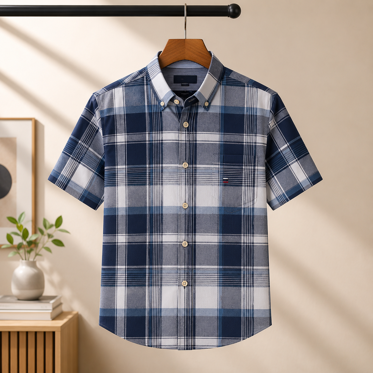 Men's Premium Checked Shirt | Stylish, Comfortable & Perfect for Everyday Wear  | HSS-21