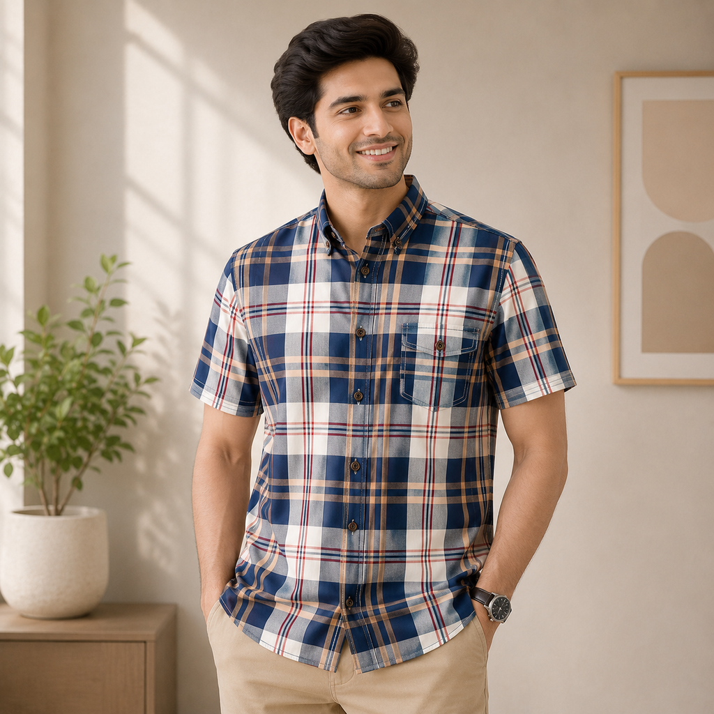 Men's Premium Checked Shirt | Stylish, Comfortable & Perfect for Everyday Wear  | FSS-33