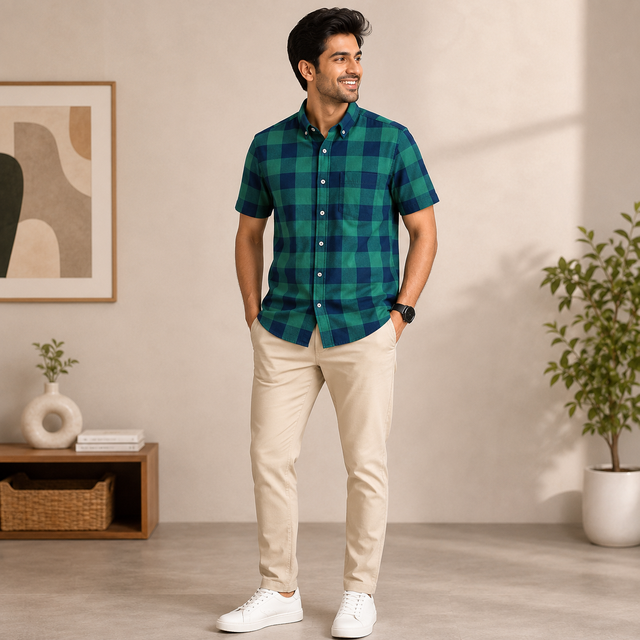Men's Premium Checked Shirt | Stylish, Comfortable & Perfect for Everyday Wear | FSS-41